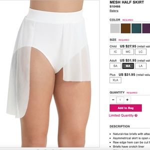 Balera Mesh Half Skirt